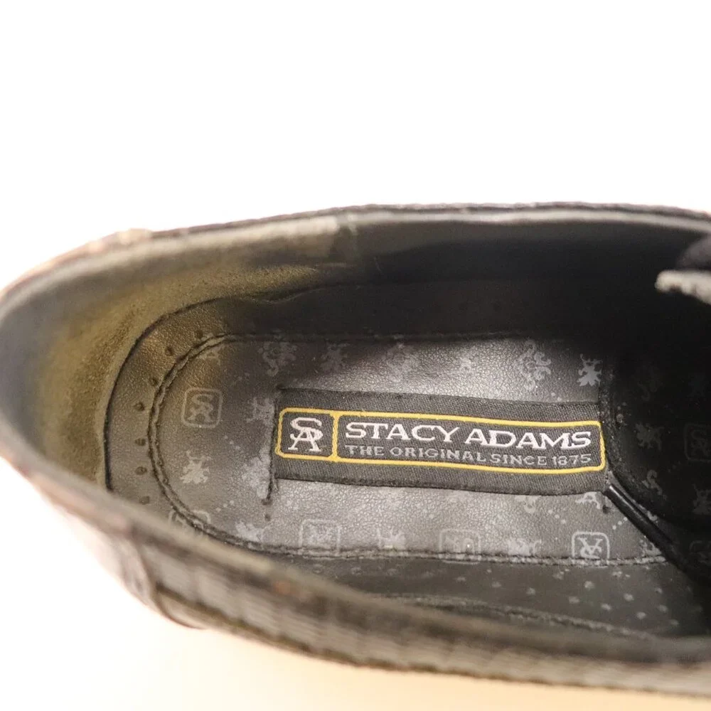 Stacy Adams Men's Dress Oxford Shoes Gator Print on Leather Size 9M
